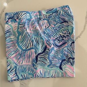 Lilly Pulitzer Pink, Blue & Aqua Abstract Print Shorts